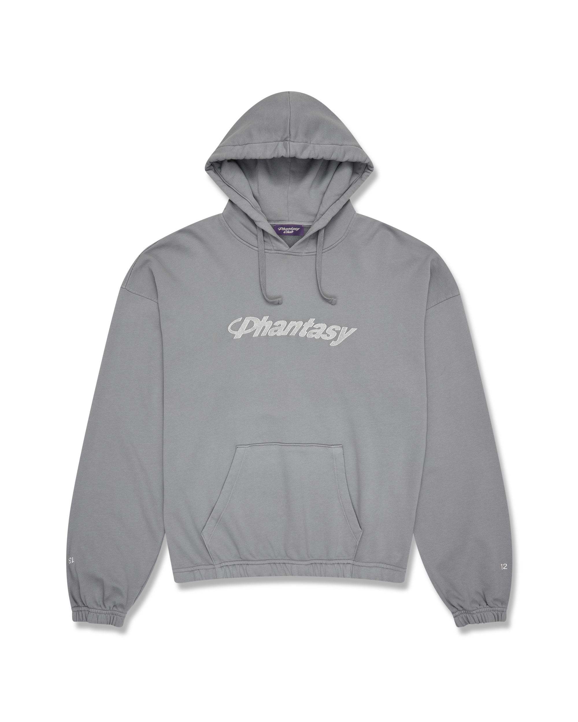 Phantasy Logo Hooded Sweatshirt Storm Front Grey
