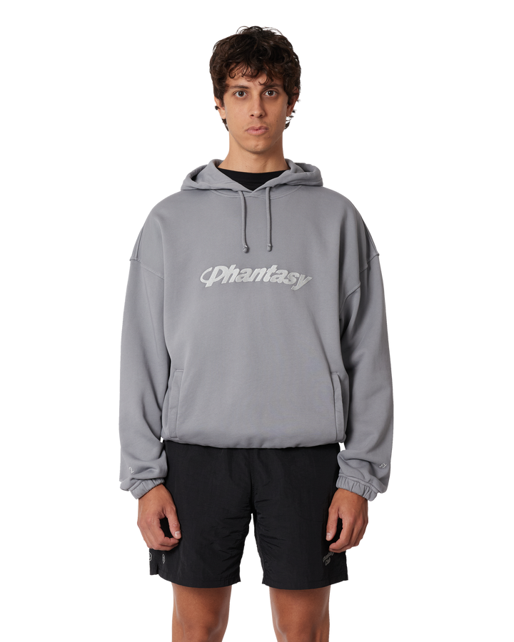 Phantasy Logo Hooded Sweatshirt Storm Front Grey media